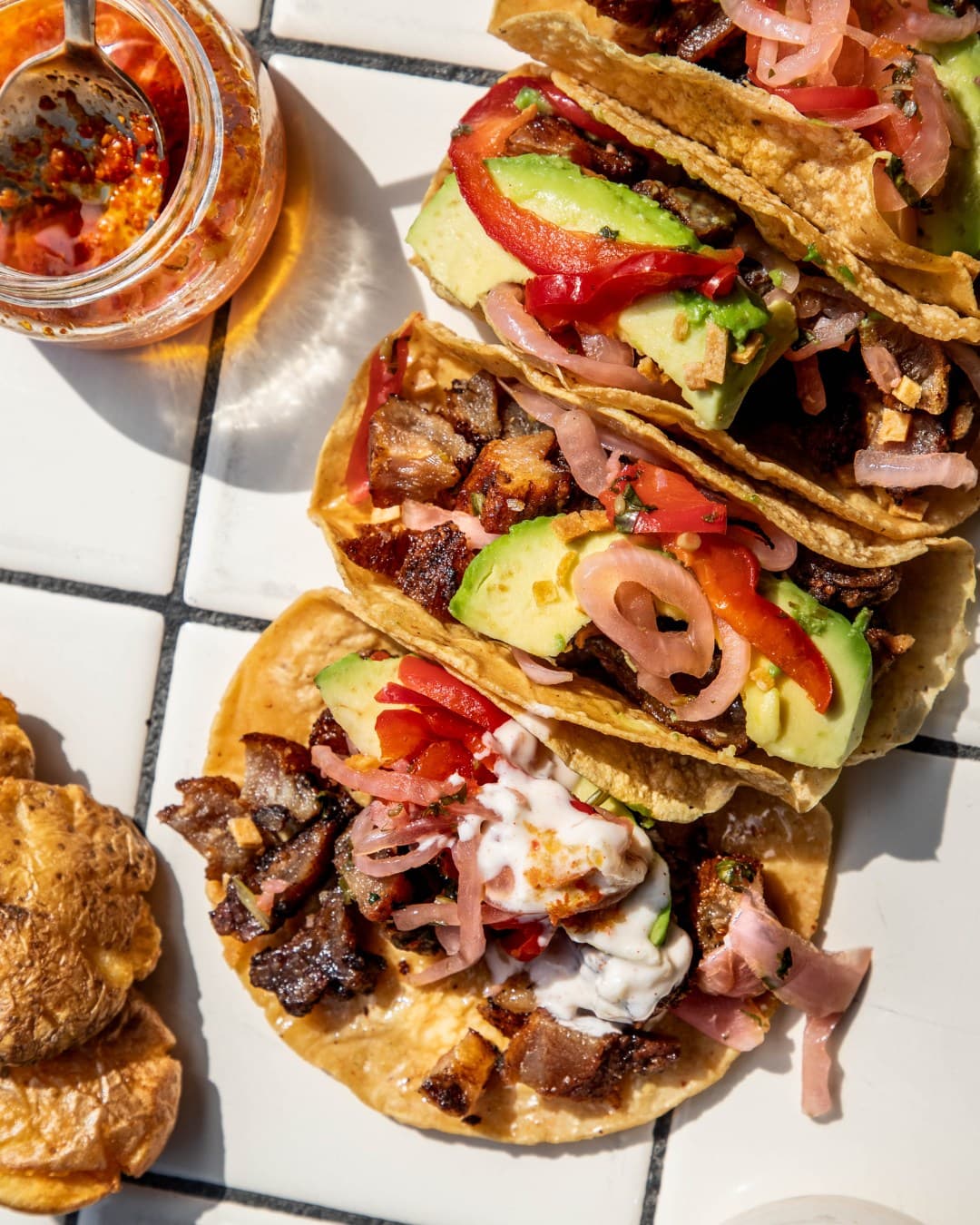 Orden de 4 tacos de Bistec